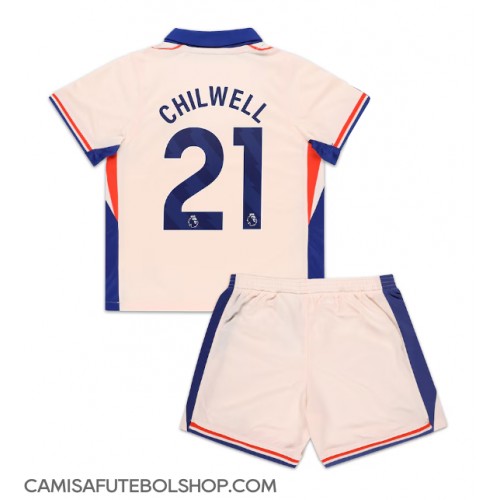 Camisa de time de futebol Chelsea Ben Chilwell #21 Replicas 2º Equipamento Infantil 2024-25 Manga Curta (+ Calças curtas)